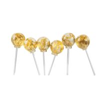 24K Gold Foil Set Of 6 Lollipops