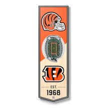 3-D NFL Stadium Banner-Cincinnati Bengals