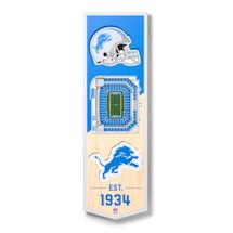 3-D NFL Stadium Banner-Detroit Lions