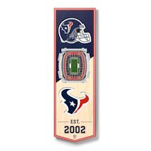 3-D NFL Stadium Banner-Houston Texans
