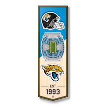 3-D NFL Stadium Banner-Jacksonville Jaguars
