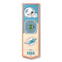 3-D NFL Stadium Banner-Miami Dolphins