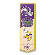 3-D NFL Stadium Banner-Minnesota Vikings