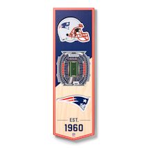 3-D NFL Stadium Banner-New England Patriots
