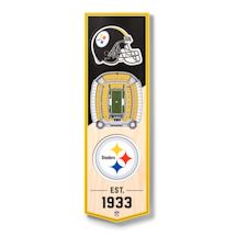 3-D NFL Stadium Banner-Pittsburgh Steelers
