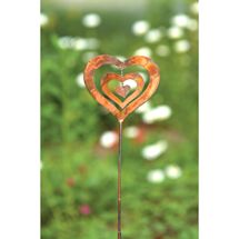 Product Image for Triple Spinning Heart Garden Stake