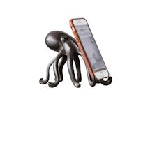 Alternate Image 2 for Cast-Iron Octopus Phone / Tablet Stand