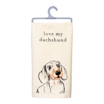 Alternate Image 2 for Embroidered Dog Breed Dish Towels