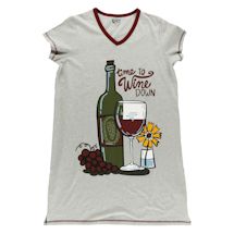 Alternate Image 2 for Summer Fun Time To Wine Down Nightshirt