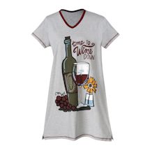 Alternate image for Summer Fun Time To Wine Down Nightshirt