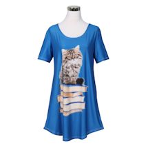 Alternate image for Cats & Books Nightshirt