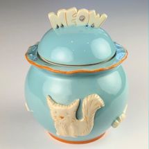 Alternate image for Handmade Cat Treat Jar