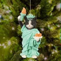 Alternate Image 1 for International Cat Ornaments - Statue Of Liberty
