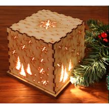 Product Image for Wood Snowflakes And Trees Luminary