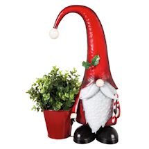 Product Image for Metal Winter Gnome Garden Statue With Planter