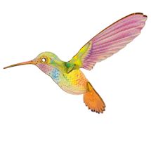Alternate image Rainbow Hummingbird Punch-Out DIY