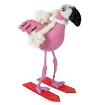 Product Image for Flamingo On Skis Ornament