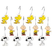 Alternate Image 1 for Peanuts Bathroom Accessories - Shower Curtain And Hooks