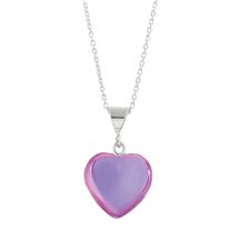 Alternate image for Glowing Crystal Heart Necklace