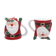 Alternate image for Upside down mugs Santa