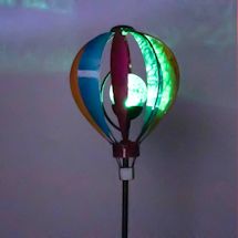 Alternate Image 2 for Hot Air Balloon Solar Spinner Stake