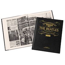 Alternate image Personalized Beatles Biography Newspaper Book