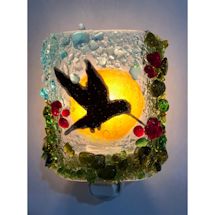 Product Image for Recycled-Glass Hummingbird Nightlight