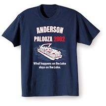 Alternate Image 1 for (Your Name) Palooza What Happens At The Lake Stays At The Lake T-Shirt or Sweatshirt