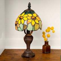 Alternate Image 1 for Sunflower Stained-Glass Accent Lamp