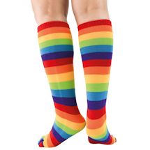 Alternate Image 4 for Retro Rainbow Toe Socks