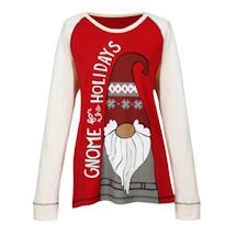 Alternate Image 1 for Gnome For The Holidays PJ Top