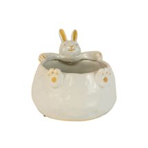 Alternate image for Ceramic Bunny Planter