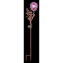 Alternate image for Purple Dandelion & Fairy Solar Garden Stake