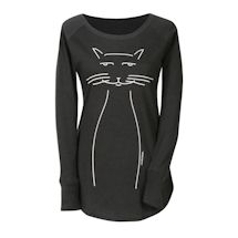 Alternate image for Whiskers Long-Sleeve Tunic Tee