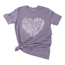 Alternate image for Floral Heart Tee