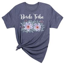 Alternate image for Personalized Flower Navy T-Shirt