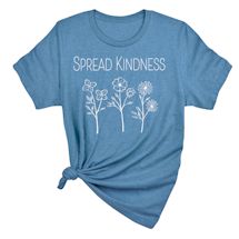 Personalized Flower Teal T-Shirt