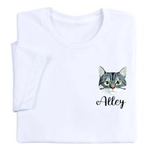 Alternate image for Short Hair Custom Cat T-Shirt