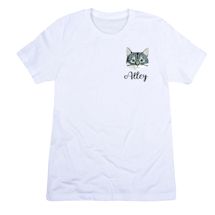 Alternate image for Short Hair Custom Cat T-Shirt
