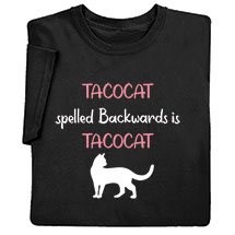 Alternate image Tacocat Spelled Backwards Is Tacocat T-Shirt or Sweatshirt