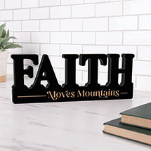 Alternate image for Faith Moves Mountains Word Art