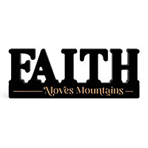 Alternate image for Faith Moves Mountains Word Art
