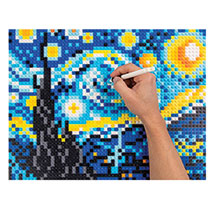 Alternate image for Starry Night Pixel Art Puzzle