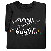 Alternate image Merry And Bright Christmas Tee
