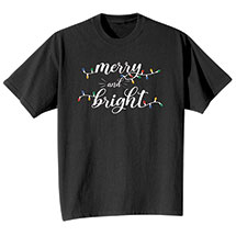 Alternate image Merry And Bright Christmas Tee