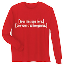 Alternate Image 1 for Personalized Custom T-Shirt or Sweatshirt