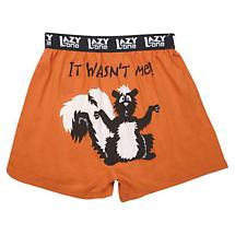 It Wasn't Me Funny Boxers with Skunk in Cotton with Elastic Waist