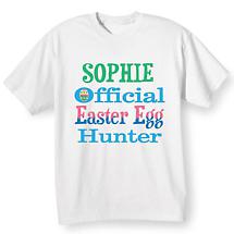 Alternate Image 1 for Personalized Easter Egg Hunter Shirt