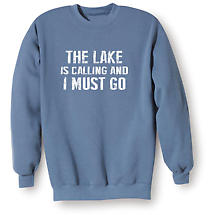 Alternate image for [Name] Is Calling I Must Go Sweatshirt Personalized