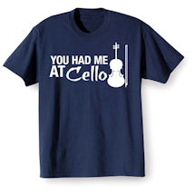 Alternate image Music Instruction Shirt- Cello
